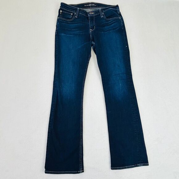 BIG STAR Mid Rise Boot Jeans Size 31 Hazel Regular Indigo Slimming - Picture 2 of 16